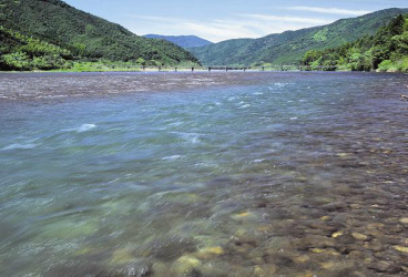 Shimanto River, one of the clearest water